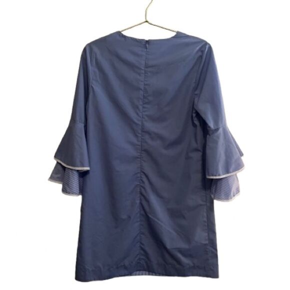 English Factory Bell Sleeve Ruffled Tiered Sheath Dress - Picture 4 of 4